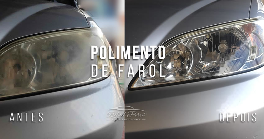 Serviço de polimento de farol de carros em Campinas, serviço que remove a sujeira e riscos nas partes fabricadas em plástico em veículos em Campinas SP| Rafael Pires Estética Automotiva | Rafael Pires Estética Automotiva